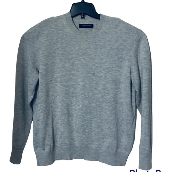 ALL Saints Wool Blend Pullover Unisex Crew Neck Oversized Size XS - Picture 8 of 13